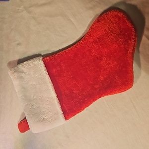 Christmas fleece stocking nwot